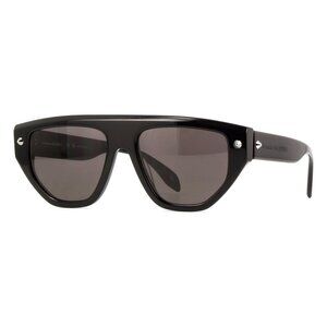 New ALEXANDER MCQUEEN Black Square AM0408S 001 Sunglasses Women